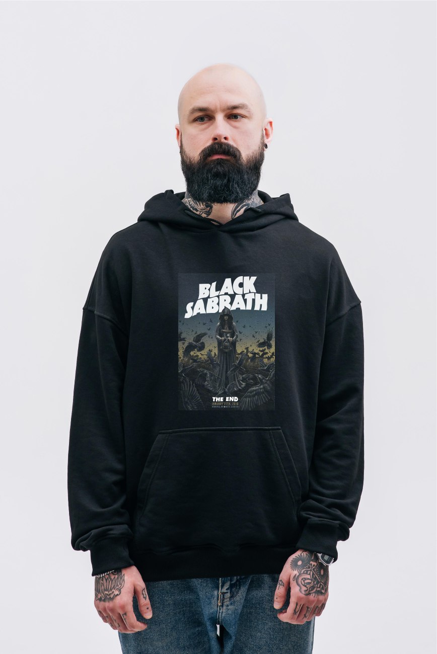 Кенгуру тринитка футер Black Sabbath 3 S - XL